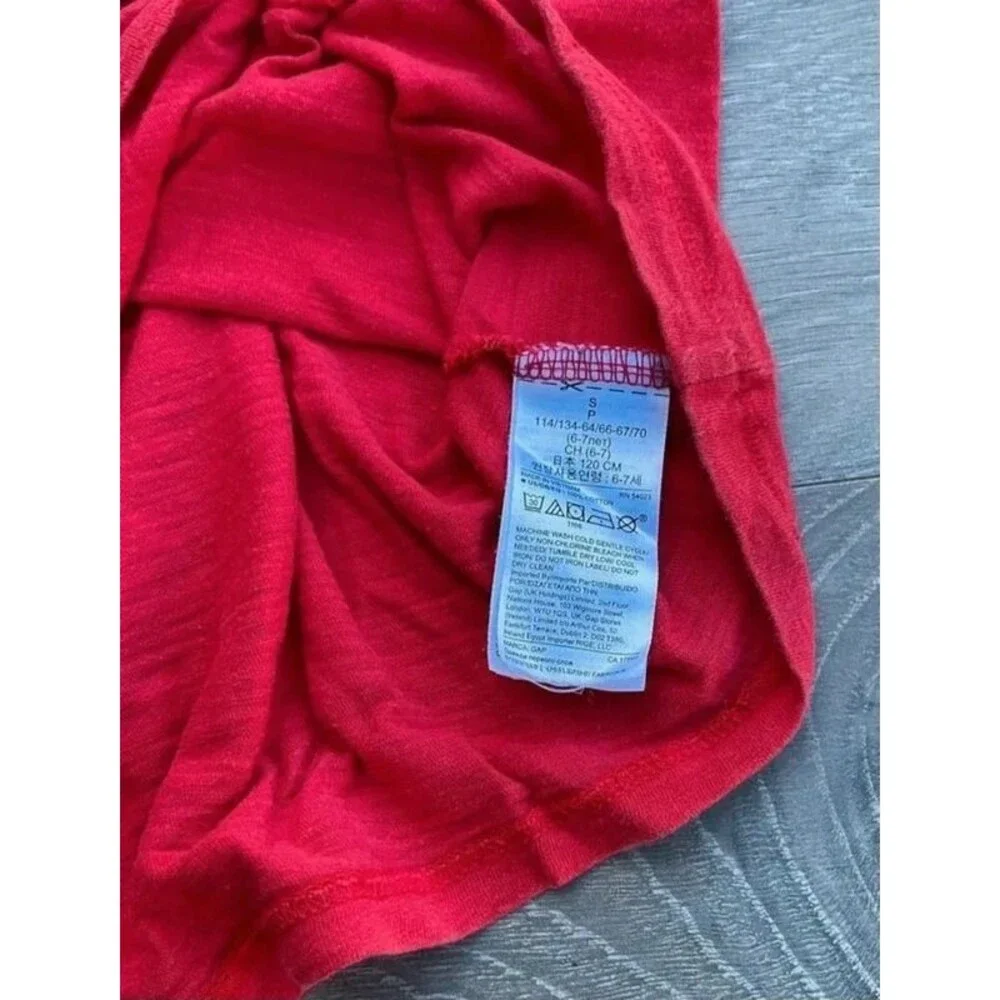 Gap Kids Red Star Print Tie-Front Tank Top - Size Small (4/5)